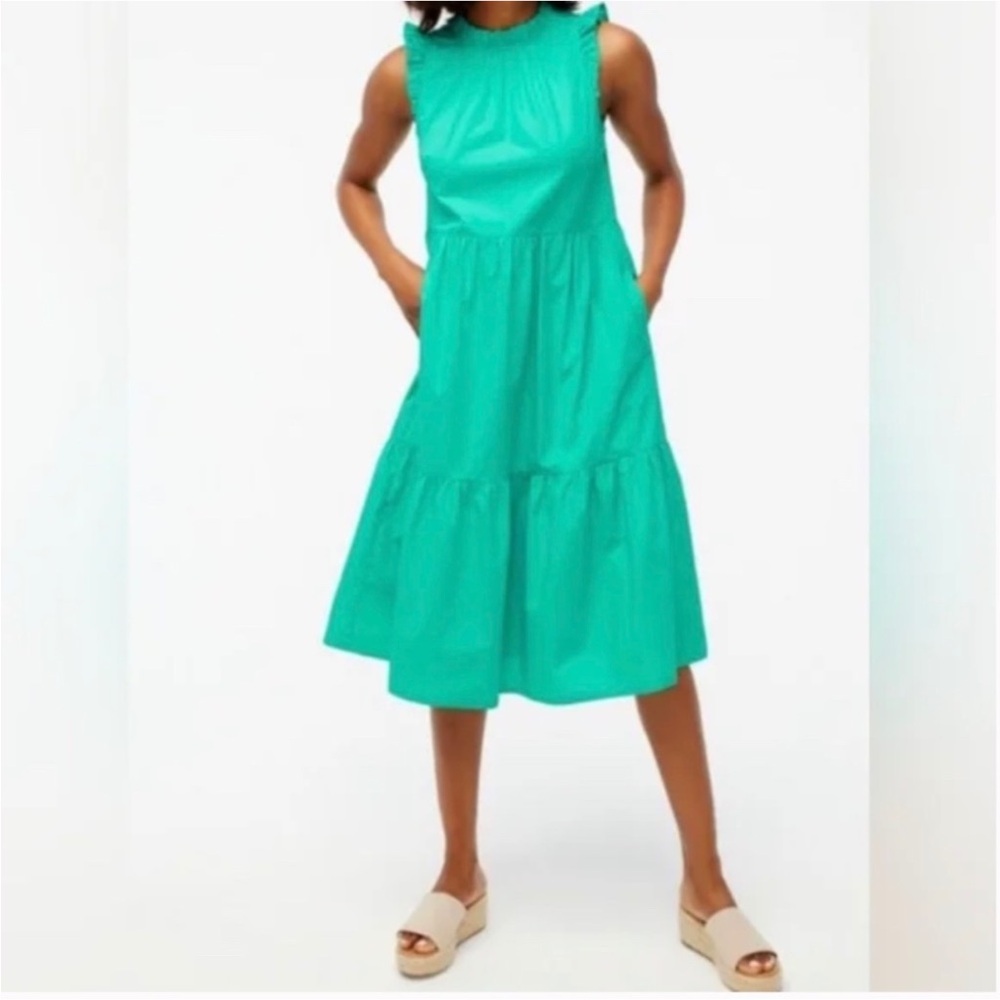 J. Crew Teal Midi Dress